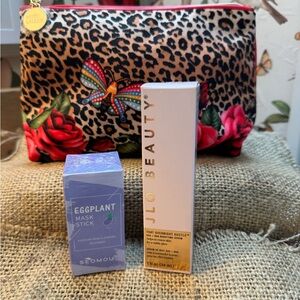 Overnight Hustle Cream - Gold & Eggplant Mask Stick with cosmetic bag